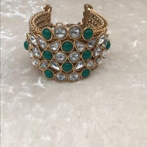 Rhinestone crystal gold hardware Bracelet